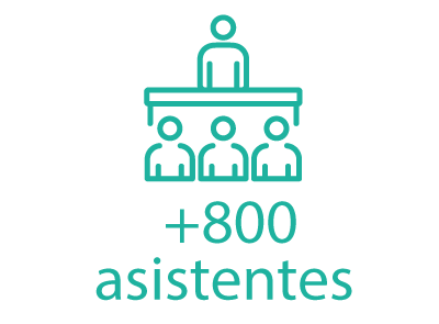 +800 asistentes
